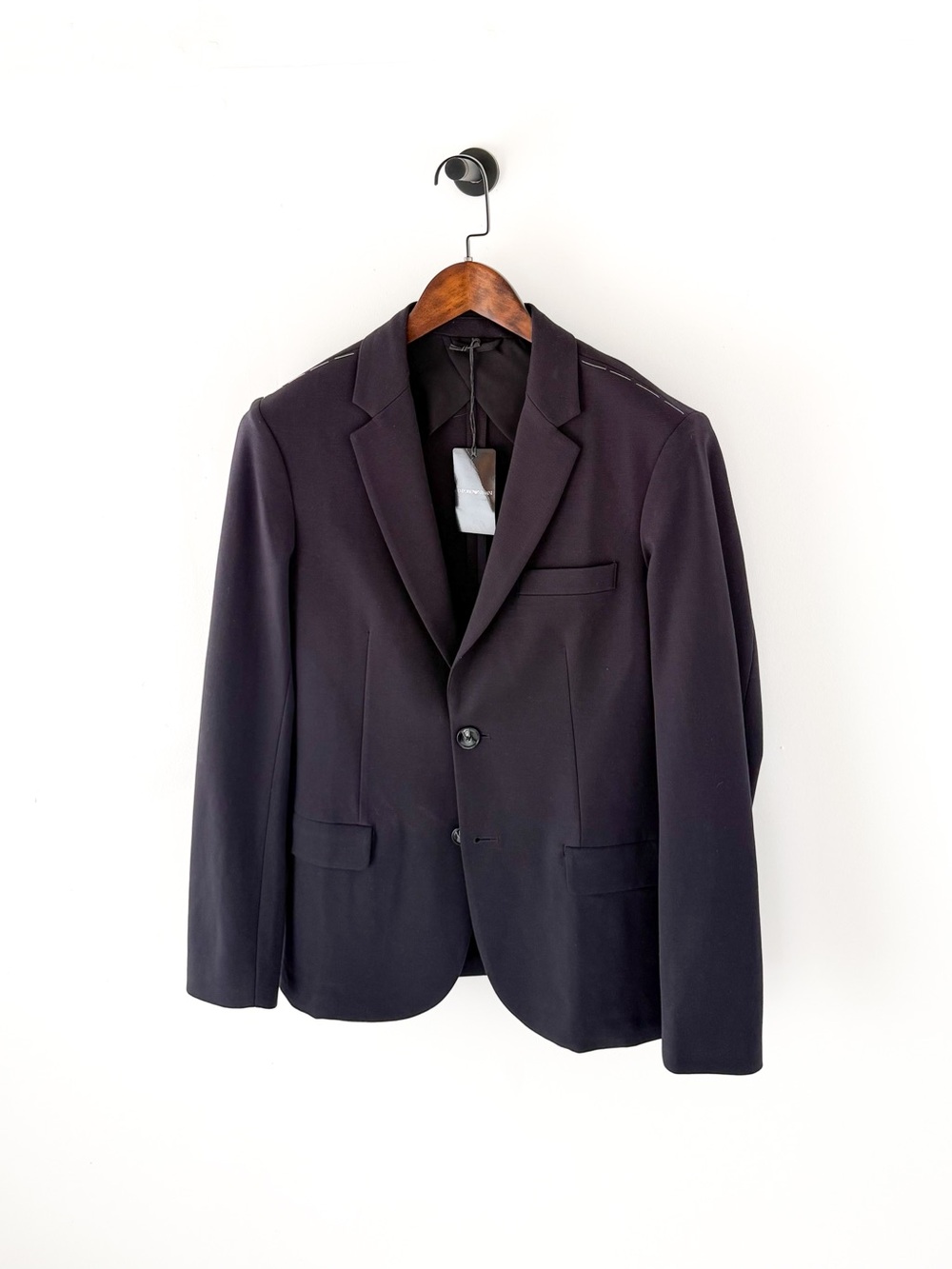 NEW Emporio Armani Navy Blue Stretch Italian Blazer Sport Coat 38R - Picture 4 of 13